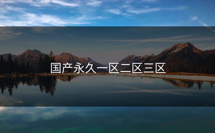 国产永久一区二区三区