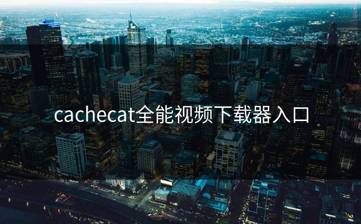 cachecat全能视频下载器入口